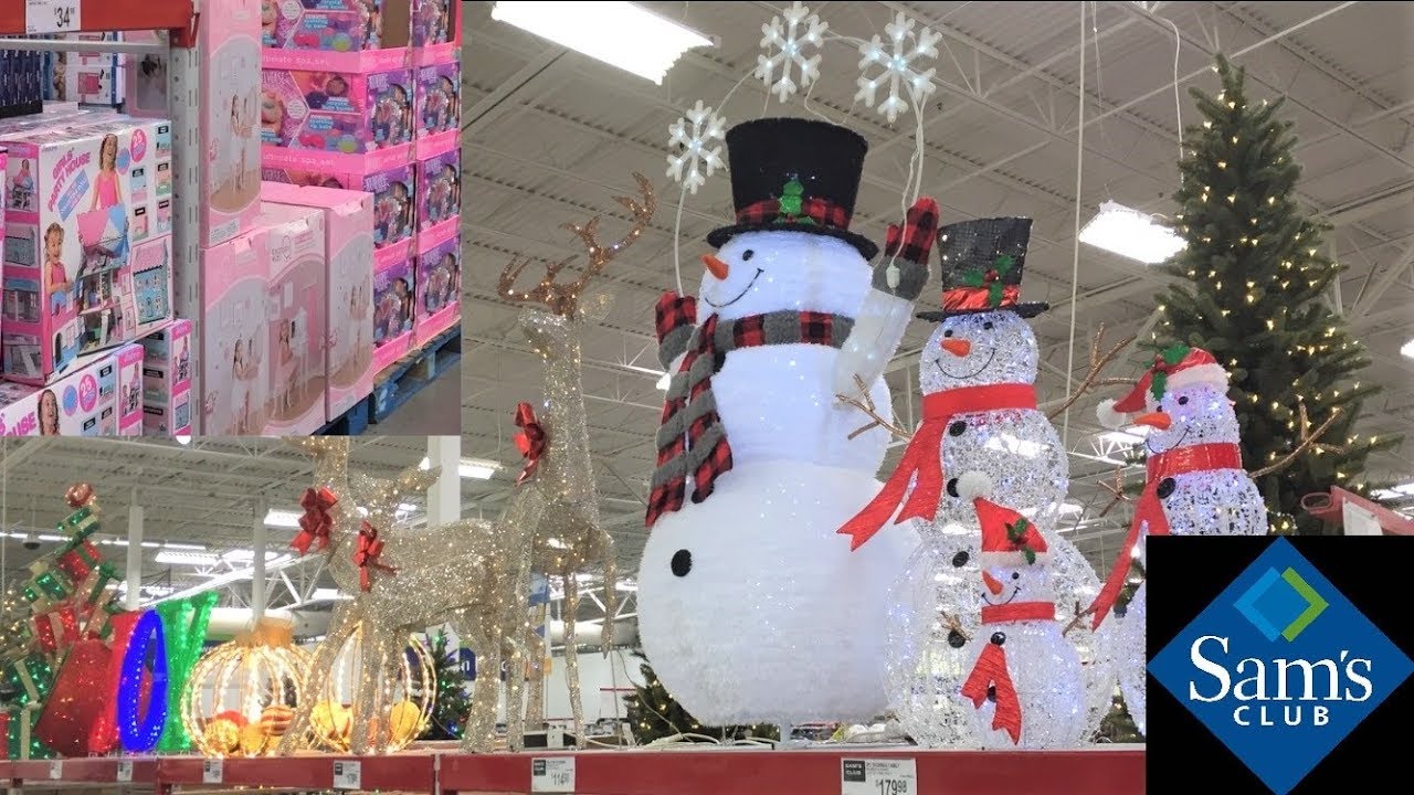 SAM'S CLUB CHRISTMAS DECORATIONS TREES GIFTS - SHOP WITH ME SHOPPING ...