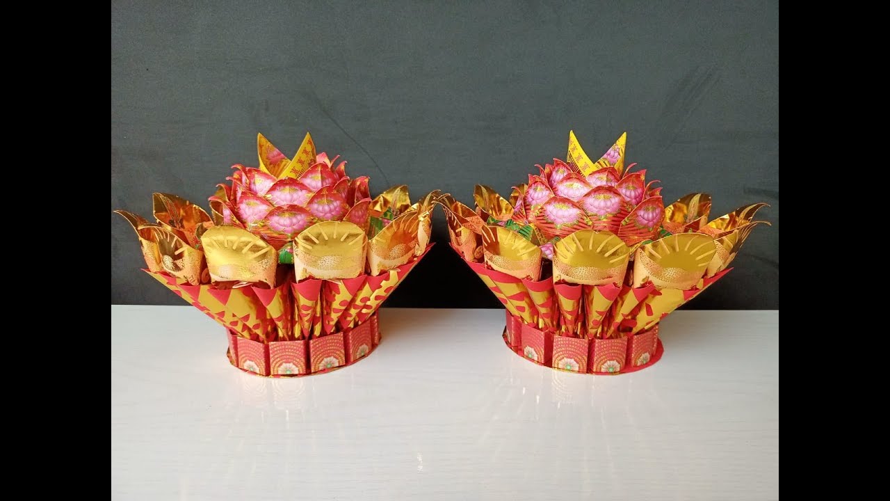 【莲花灯做法】折莲花教学｜折纸DIY（GS手艺38）