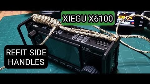 XIEGU X6100 RIT & XIT SETTINGS % FIT SIDE HADLES /ROPE