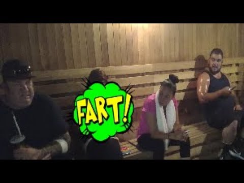 WET FART PRANK IN THE GYM WITH THE SHARTER (HOT SAUNA EDITION) AND VLOG