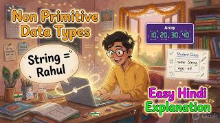 Java Non Primitive Data Types Explained for Beginners 🔥 | String, Array, Class &amp; Object (Hindi)
