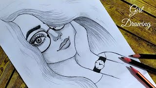 رسم بنات|تعليم رسم بنت انمي كيوت تلبس نظارات بالخطوات |تعليم الرسم|girl drawing|تعليم الرسم للبنات