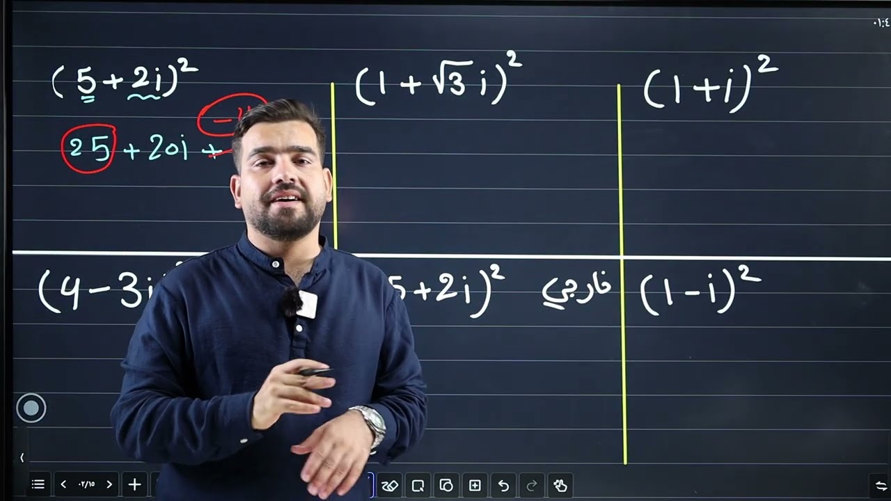 محاضرة 5 رياضيات السادس العلمي الفصل الاول مربع الحدانية