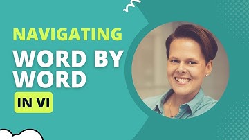 How to navigate by words in vi and vim | Command Line 101