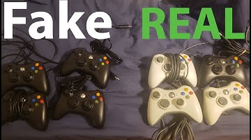 Telling the difference between Fake Wired Xbox 360 Controller, and a Real Wired Xbox 360 Controller