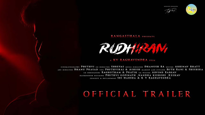 Rudhiram Official Trailer | A KV Raghavendra Film | Psycho Thriller Drama| Imaginary Reminders Films