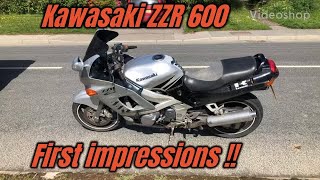 Kawasaki ZZR 600cc 1997, first impressions! #kawasaki #ZZR