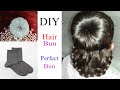 How To Make Hairstyles Bun Using Sock | 2 Minute Easy Bun Hairstyle