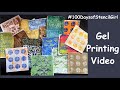 Gel Printing Video #100daysofstencilgirl