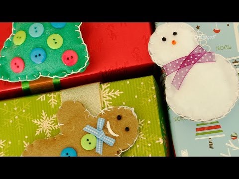 Monitos de fieltro: decora regalo y arbol de navidad