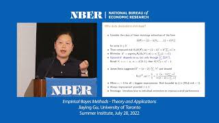 2022 Methods Lecture, Jiaying Gu, "Empirical Bayes Theory and Applications"