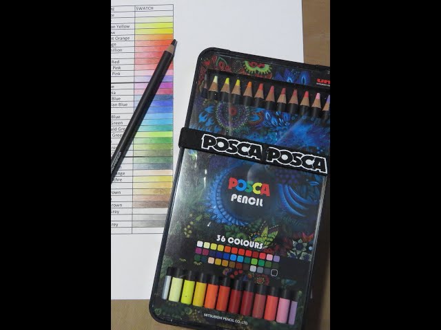 Review Of The Uni Mitsubishi POSCA Colored Pencils — The Art Gear Guide