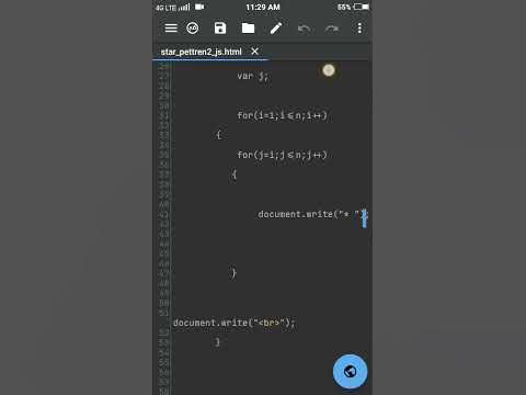 Star pattern in javascript ||Triangle pattern using for loop ...