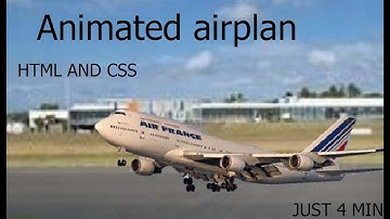 HTML, CSS Flying Airplane Animation In just 4 minutes