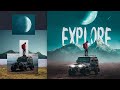 The making of photomanipulation explore  photoshop compositing tutorial