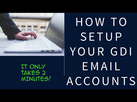 How to Setup your GDI Custom Email Accounts