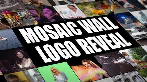 Mosaic Wall Logo Reveal DaVinci Resolve Templates