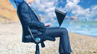 Work outside - Laptop Sun Shade - Business