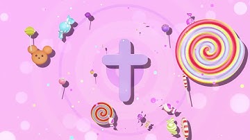 Colorful Candy Cross | 3D Cross Animation Loop Video