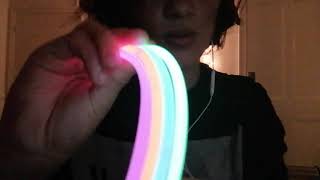 [ASMR] Glow sticks/Mouth sounds.