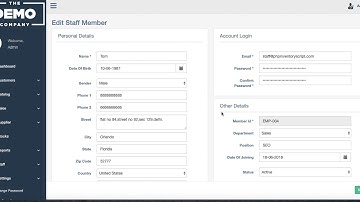 Staff Management Script - PHP Inventory Management Script -  www.phpinventoryscript.com