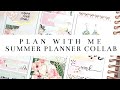 Plan with Me feat. Simply Water Color Co | Summer Planner Collab & Surprise Giveaway!