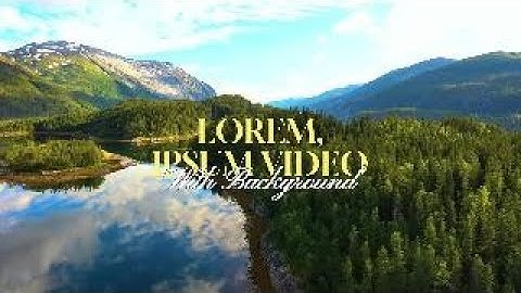 Lorem Ipsum Video With background | Dummy Video For Website