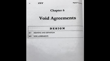 SYBCOM SEM-III | BUSINESS  LAW | MODULE:2 INDIAN CONTRACT ACT-1872 (PART-II) VOID AGREEMENT NOTES