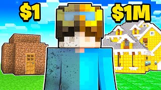 $1 VS $1,000,000 House Battle In Minecraft!