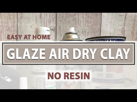 Air Dry Clay - How to Glaze and Finish