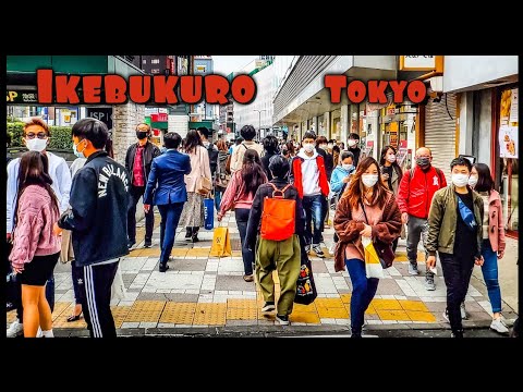 【4K】Tokyo's extremely crowded Ikebukuro, Japan Walk - Tokyo,池袋