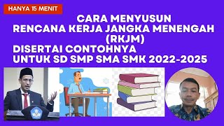 Cara Menyusun Rencana Kerja Jangka Menengah (RKJM) Disertai Contohnya Untuk SD SMP SMA SMK 2022-2024