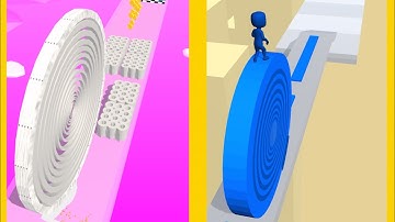 Brick Builder Vs Layers Roll : All Levels Gameplay - New Update Android, iOS