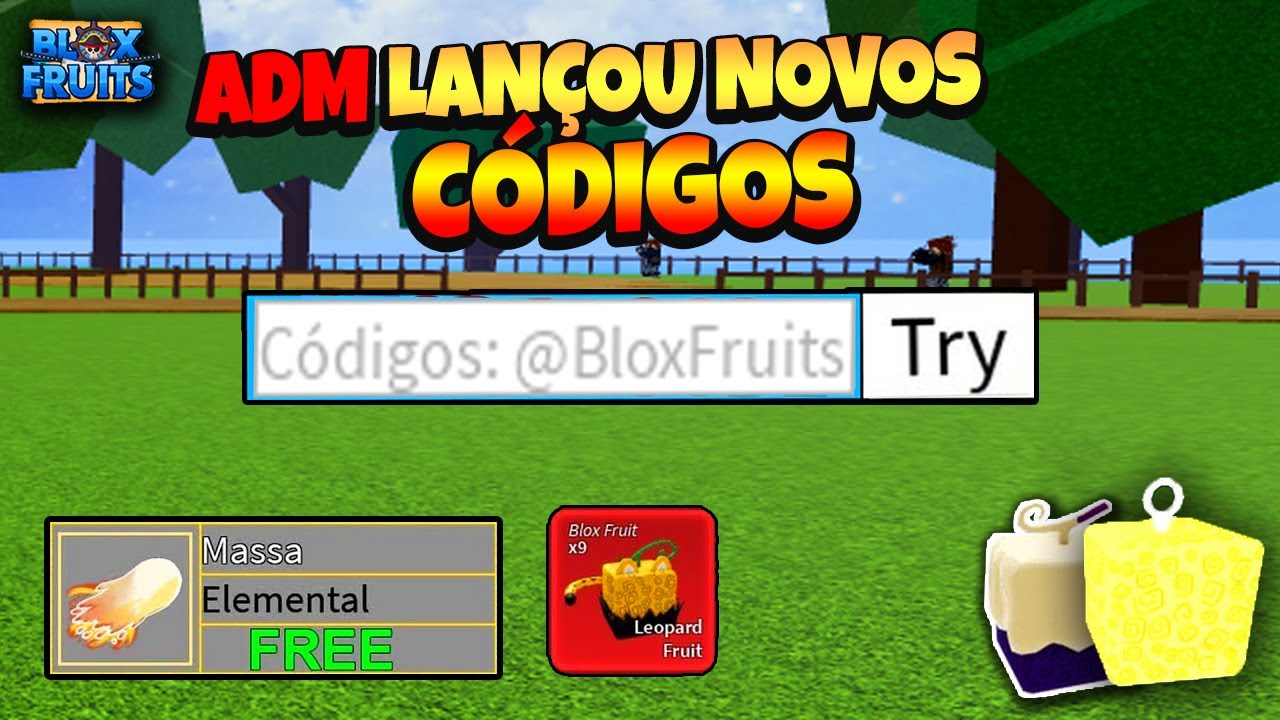 LANÇOU OS 4 NOVOS MELHORES CODIGOS do BLOX FRUITS !!! E TODOS OS