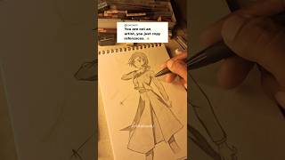 Is using references NOT real art? 💔 #shorts #ytshorts #viral #trending