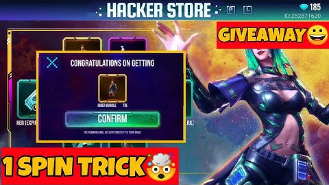 FREE FIRE MOCO HACKER STORE EVENT 1 SPIN TRICK|| FREE FIRE GIVEAWAY ||