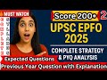 UPSC EPFO 2025 PYQs with FULL EXPLANATION | Score 200+ Complete Paper Analysis EPFO Strategy Part 2