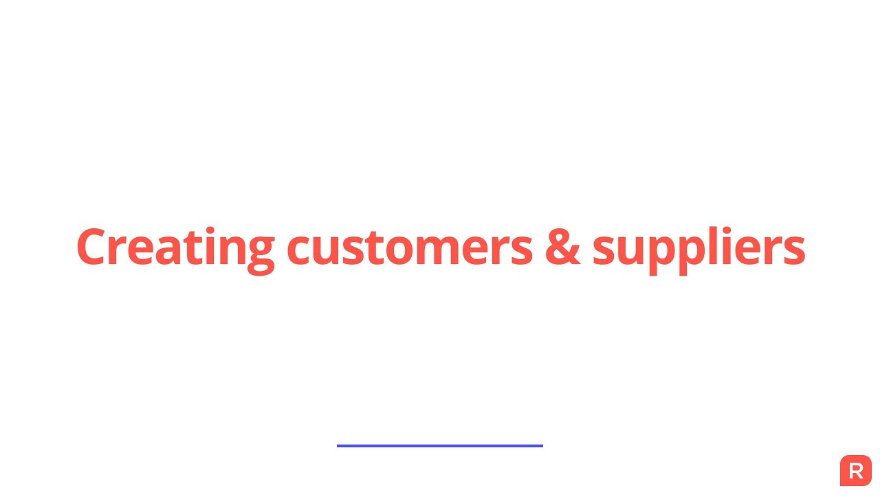 Creating Customers & Suppliers in Reckon One