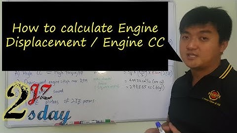 2JZ Tuesday #5 - How to calculate engine displacement/ Engine CC