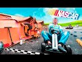 Box Fort NASCAR Race Track Challenge! GO Carts, Pit Stops and MORE!