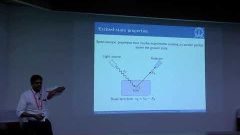 Quasiparticle and GW method Part I | Prof. Manish Jain | EESTER-2018