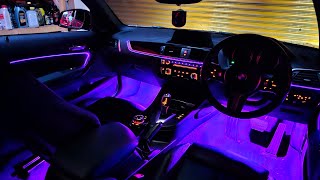 BMW 1 Series F20 M140i | LED Acrylic Ambient Light Install | RGB LED Car Interior Lights