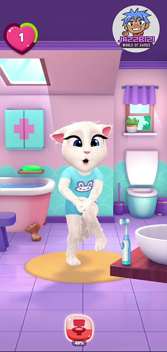 My Talking Angela 2 in the Toilet 🚽🚾 #shorts #tiktok