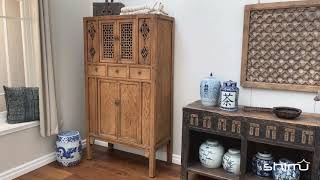 Chinese Antique Elm Storage Cabinet