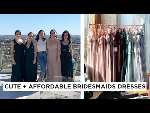 getting birdy grey dresses for my bridesmaids! *honest review*