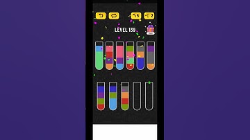 Water Sort Puzzle Level 139 Walkthrough #shorts #watersortpuzzle