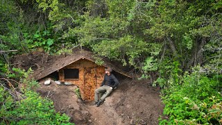 I'm building a shelter in the woods, a cozy survival hut made of wood. by Simple Life 70,187 views 10 months ago 27 minutes