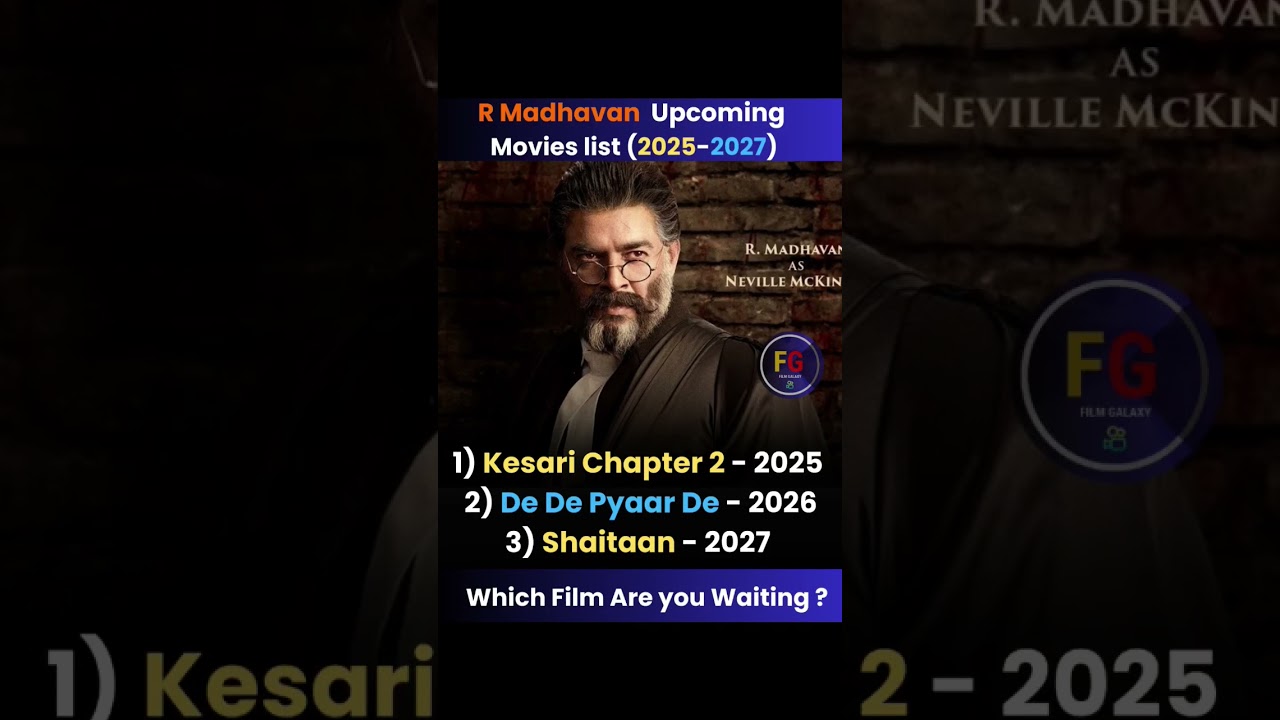 R.Madhavan Upcoming Movies (2025-2027)🔥