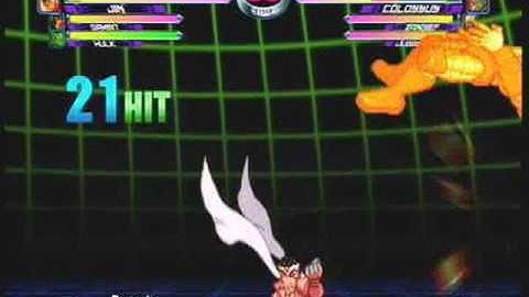 MvC2: Jin/Hulk/Gambit 4x Tag Switch Sides Combo