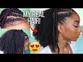 HALF UP HALF DOWN BRAIDS WITH CURLY NATURAL HAIR (no weave!) | JaiChanellie